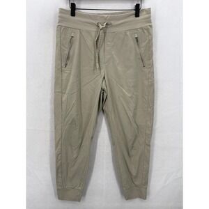 Athleta Trekkie North Jogger Pants Womens 10 Beige Hiking Travel Trail Gym Yoga